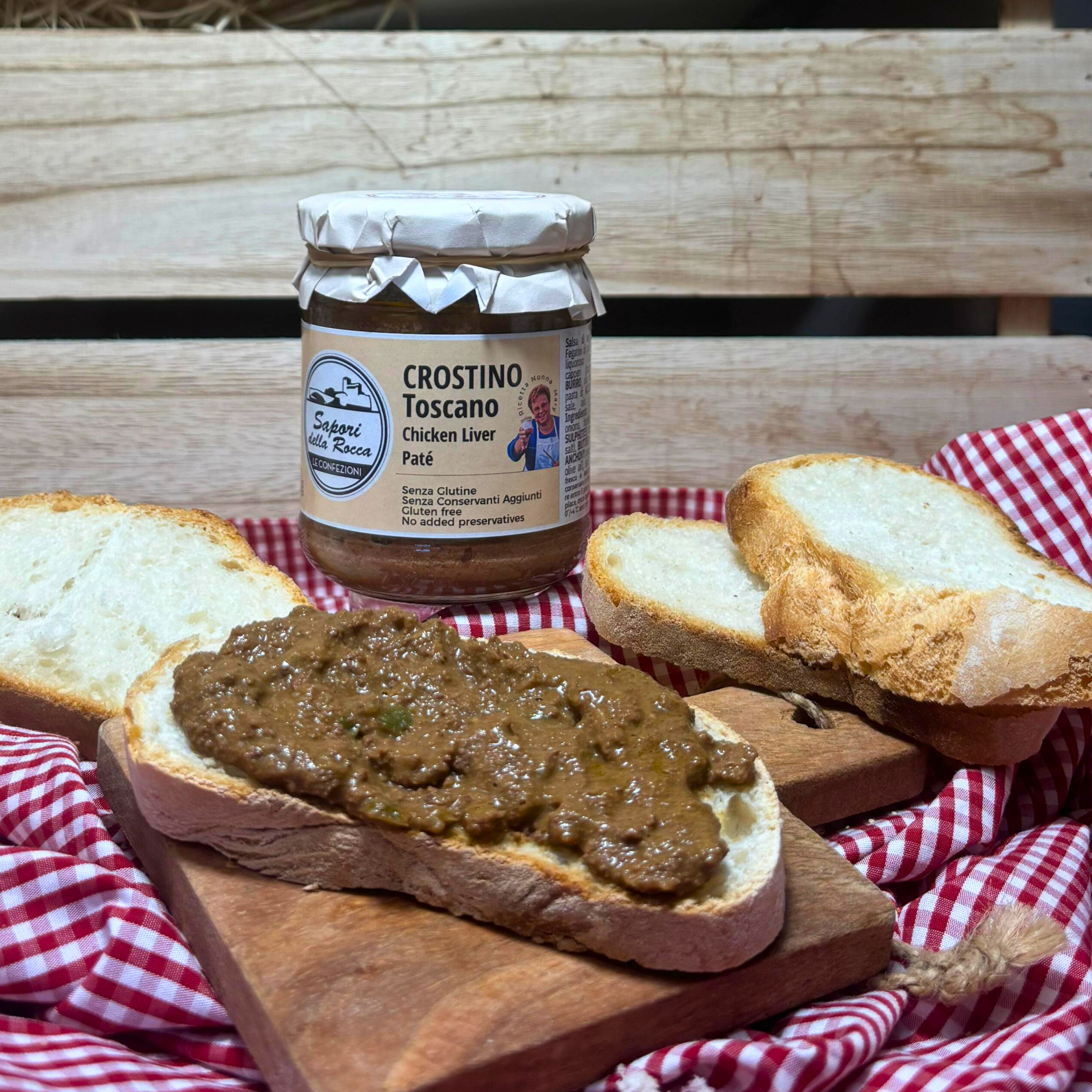 Crostino Toscano - Paté di Fegatini 180gr - Ricette di Famiglia | Sapori della Rocca - immagine 3