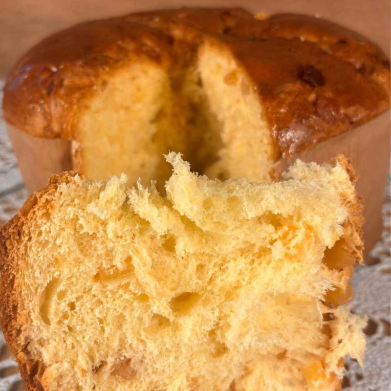 Panettone Frutto della Passione con frutta esotica disidratata da 1 kg, Sapori della Rocca