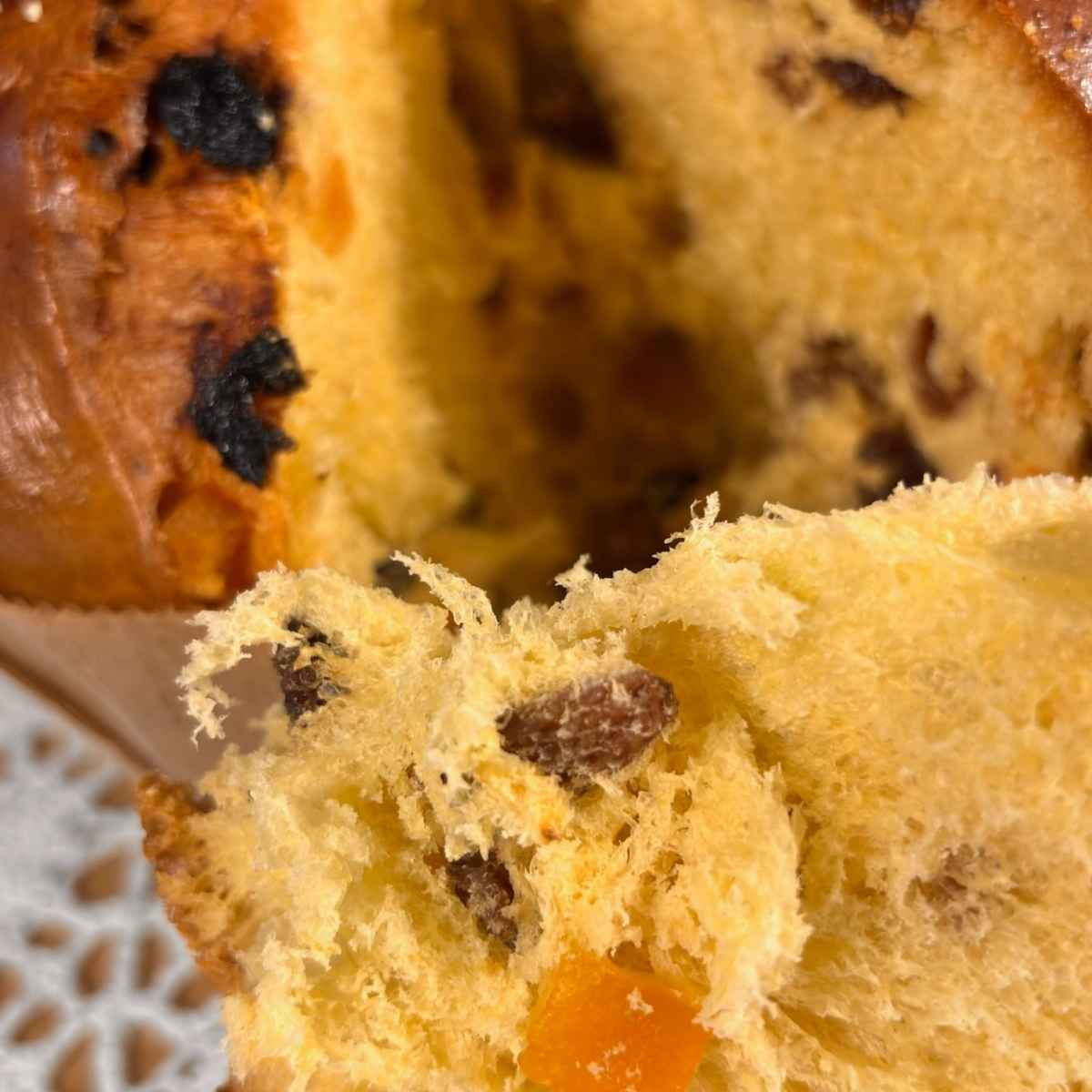 Panettone Tradizionale Sapori della Rocca da 1 kg con uvetta e canditi