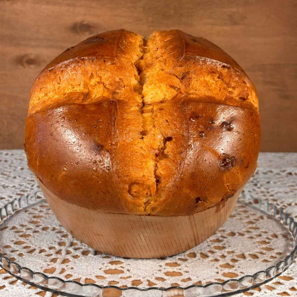 Panettone Tradizionale Sapori della Rocca da 1 kg con uvetta e canditi