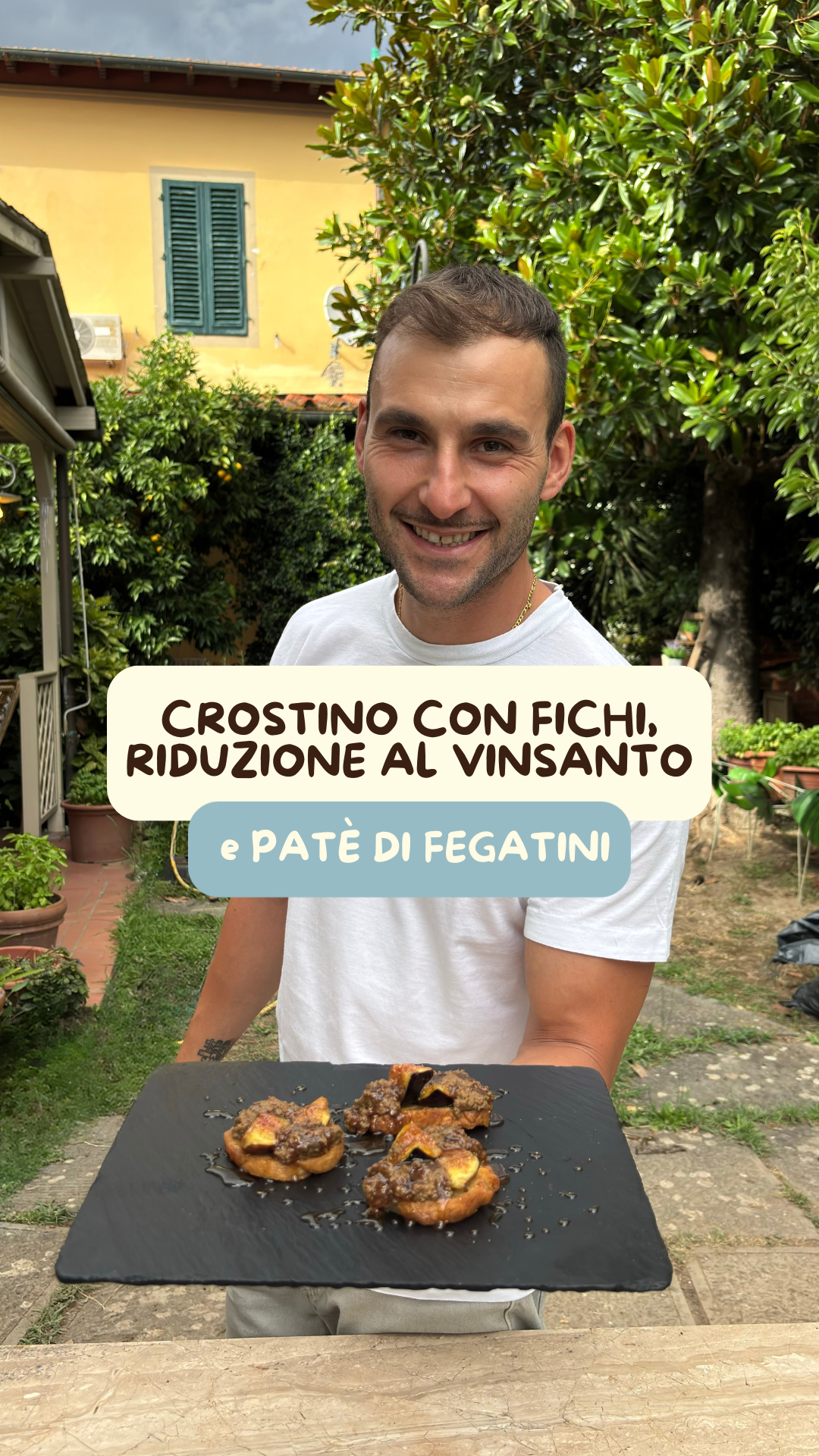 crostino con fegatini, fichi e vinsanto