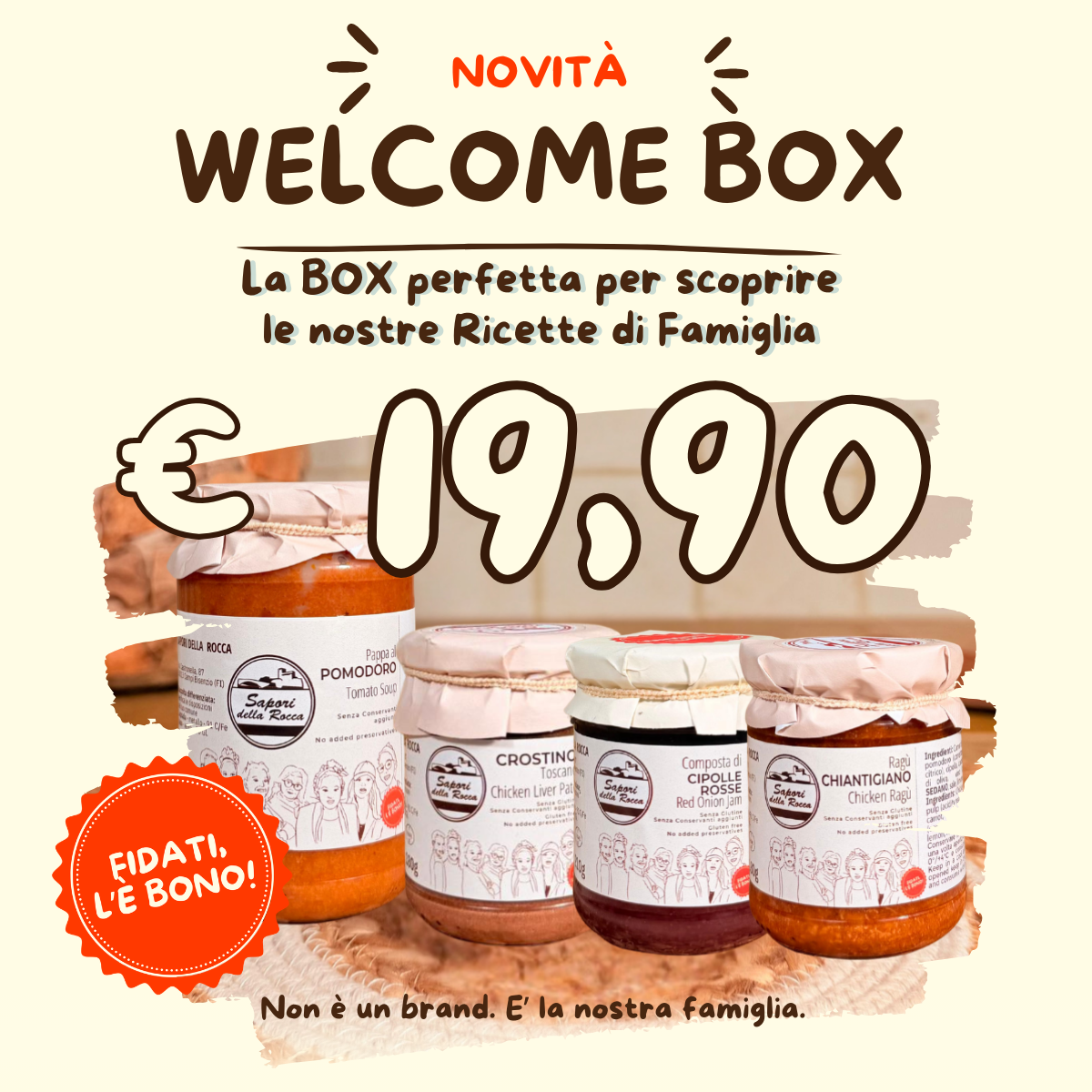 Welcome Box - Scopri le nostre Ricette di Famiglia | Sapori della Rocca