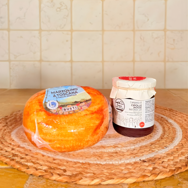 Confezione Marzolino Toscano e Composta di Cipolle | Sapori della Rocca