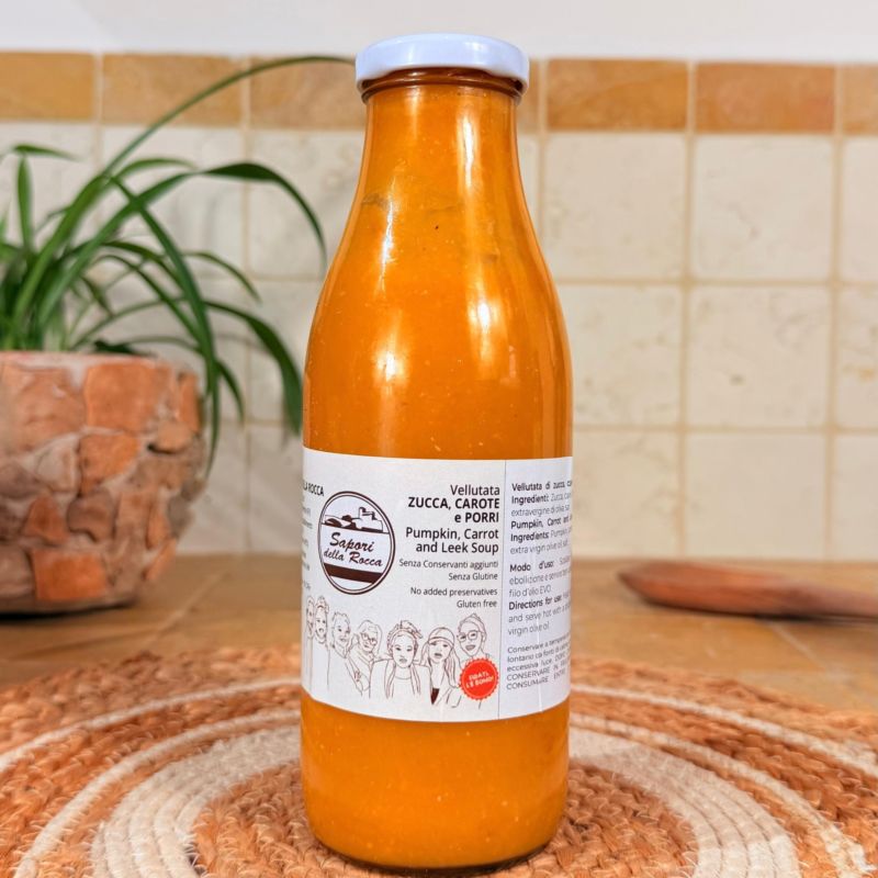 Vellutata di Zucca, Carote e Porri 500ml – Ricette di Famiglia | Sapori della Rocca