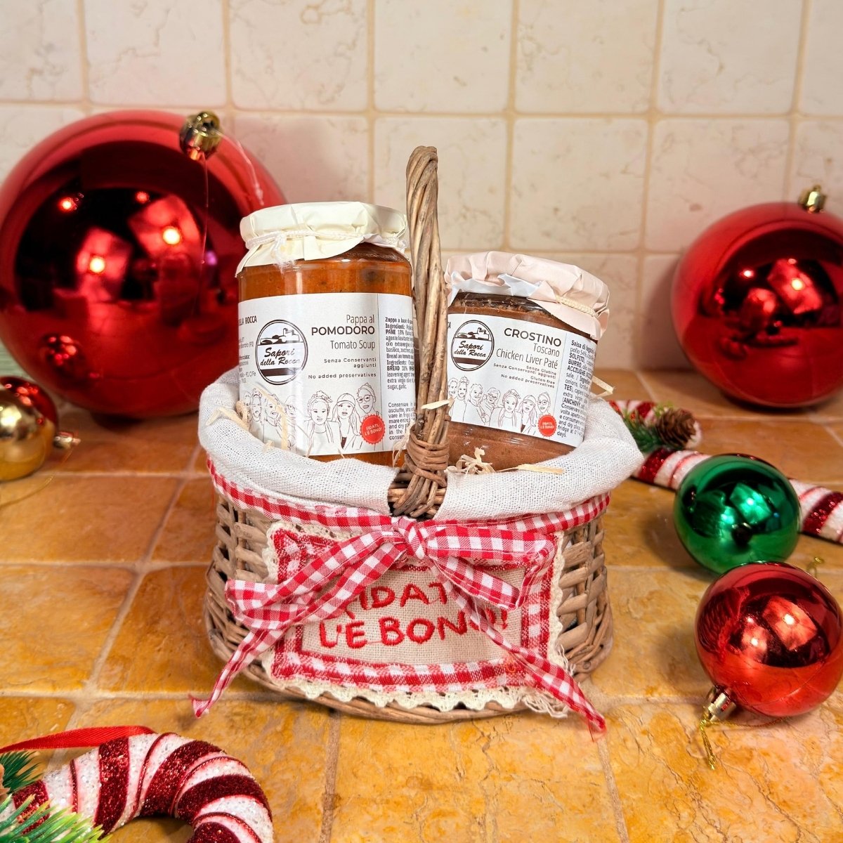 Sa di Casa – Cesto Regalo Toscano con Pappa al Pomodoro e Crostino Toscano